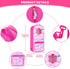 18INDC 18 Inch 5PCS 18In Set 18 Inch 18" Doll Storage Bag - Unicorn Theme Doll Accessories with Rainbow Dress, Hair