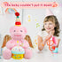Girls,14"(Pink) Animated Birthday Gifts for Kids Singing Happy Birthday Teddy Bear Plush Toys Singing Stuffed Animal