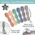 Silicone Chew Spoon Set for Babies and Toddlers - Safety Tested - BPA Free - Microwave, Dishwasher and Freezer Safe - Earth Shades