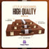 Happy Hippo Backgammon Backgammon (18")) Board Game, Deluxe Leather Like Case, Felt Interior, Brown, Classic Game