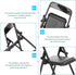 Gadpiparty 36 Pieces Mini Foldable Chairs, 1/6 Scale Plastic Dollhouse Furniture for Doll Decoration