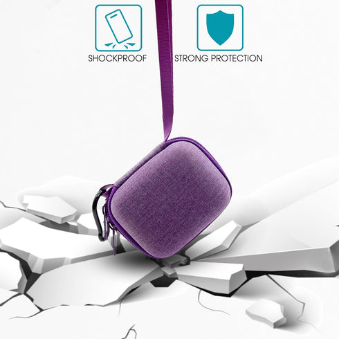 Hard Carrying EVA Case for Bitzee Interactive Toy, Protective Storage for 15 Animals Virtual Electronic Pet (Purple)