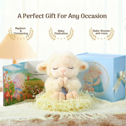 Set 9" MyMateZoe Baptism Gifts for Boys, Catholic Christening, Baby Dedication & Baptismal Gift for Baby Boys & Kids