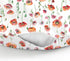 Summer Watercolor Poppies Flowers Baby Nursing Pillow Covers for Boy Girl Red Poppies Green Leaves Nursing Pillowcase