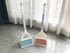 Kids Broom and Dustpan Set, Mini Dustpan and Broom for Children Housekeeping Pretend Play Cleaning Tools Set (Blue)