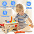 Kids Tool Set - 29 PCS Wooden Toddler Tool with Box, Montessori STEM Educational Pretend Play Toy for Ages 2-6
