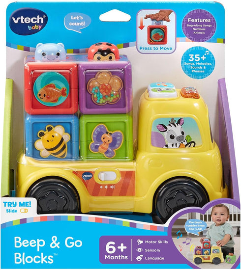 VTech Beep and Go Interactive Block Truck