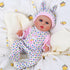 BABESIDE 7 Pcs Baby Doll Clothes for 10-12 Inch Dolls, Doll Accessories Romper Suit, Coat and Hat for Newborn Baby Dolls