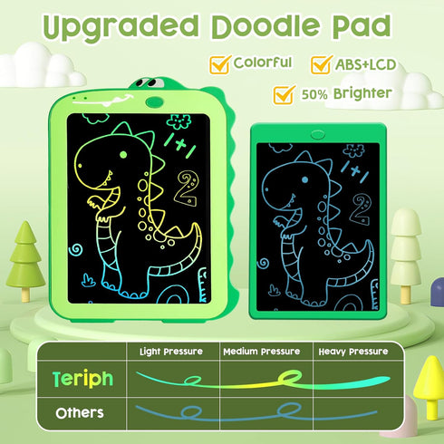 LCD Writing Tablet for Kids, Colorful Drawing Board, Educational Doodle Pad Dinosaur Toys for Ages 2-8