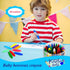 FANYUETIAN 1-3 4-8, (36) peanut crayons - washable crayon for toddlers & kids ages safe & non-toxic toddler crayons