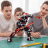 LQPFBSM Set 585 2 Black Wanderer Mech Building Pieces Dark Robot Action Figure with Weapon Modes Ronin Destroyer Model