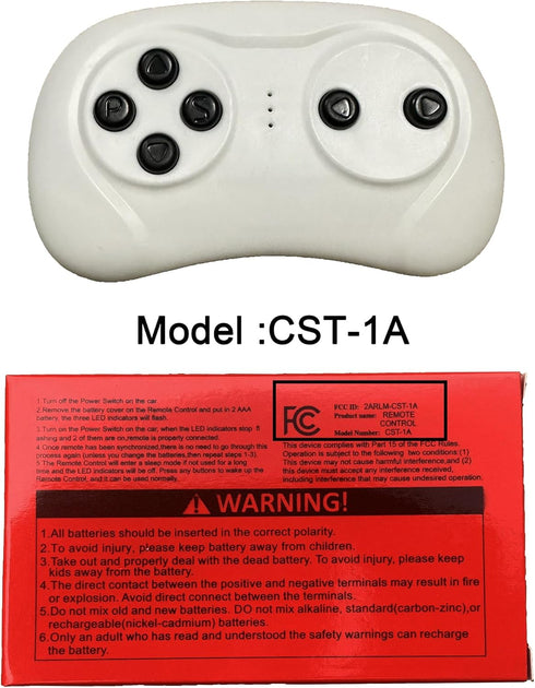 VitalKos 2.4G CST-1A,Used CSR-12T Remote Control for Vehicles with ReceiversRide On Toys with Parental Remote for Best