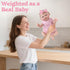 Set 3+, Aori Realistic Reborn Baby Dolls - Weighted Lifelike Newborn Baby Girl with Flexible Limbs, Cute Soft Body