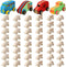 Wettarn 48 Pcs Wood DIY Car Toys, Unfinished Wooden Cars, Paintable Wood Toys for Students Craft Projects