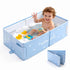 Toddler Bath Tub for Shower, Foldable Baby Bathtub, Portable Kids Bathtub &