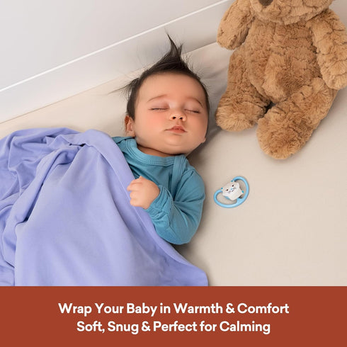 30"x30" 4-Pack Newborn Receiving Blankets, Lightweight, Soft Breathable Infant Swaddles Sensitive Friendly