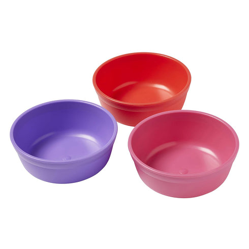 ECR4Kids My First Meal Pal Snack Bowls - BPA-Free, Dishwasher Safe, Stackable Bowls for Baby Feeding, 3-Pack, Berry