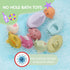 BYKASIST 9 Pack 6-12-18 Baby Bath Toys, | Mold Free Bath Toys with Sealed & No Holes Design | Soft, Easy Grip