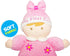 June Garden 9" My First Doll Sienna, Soft Plush Baby Doll with Rattle, Pink Outfit