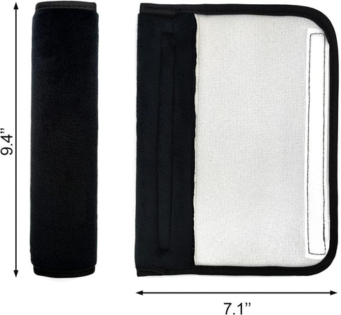 2 Pack Universal Soft and Comfortable Car Seat Belt Pads, Harness Pads, Pram Strap Covers, Backpack Shoulder Pad,
