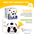 6 12 18 Tummy hahaland Baby Crawling Plush Toy for Months Musical Dancing Bouncing Toys, Voice Repeat Interactive Time