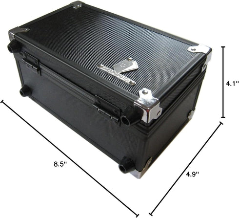 D3 Black Metal Storage Carry Case Cube for Trading Cards, Deck Box, TCG Protector Sleeve for MTG, YGO, Commander, EDH,