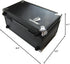 D3 Black Metal Storage Carry Case Cube for Trading Cards, Deck Box, TCG Protector Sleeve for MTG, YGO, Commander, EDH,