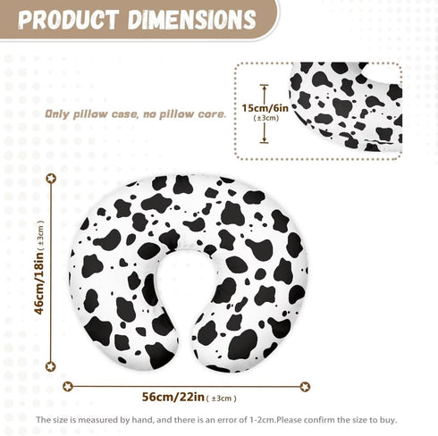 Tnasranmo Soft & Adorable Nursing Cover for Breastfeeding Pillows with Breathable Fits Newborn, U-Shaped Breastfeeding