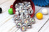 Game On! Video Gamer Birthday Party Kiss Sticker Labels, 300 Circle Stickers by AmandaCreation