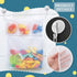 2 x Baby Bath Toy Organizer, Bath Toys Storage Mesh Bag with 4 Strong Suction Hooks, Quick Drying Basket