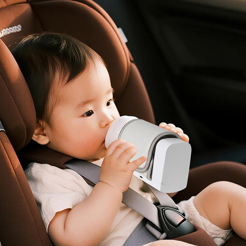 Luocute 9000mAh Baby Bottle Warmer, Portable Rechargeable Electric Bottle Warmer with Battery and Constant Temperature