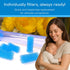 120-Pack Premium Baby Nasal Aspirator Hygiene Filters, Replacement for NoseFrida, BPA Free