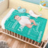 80x60inch D-Story Personalized Baby Blankets with Names, Custom Baby Girls Blanket Initial Swaddle Blanket