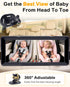 Thybro 1080P 6.8" 2-Kids Setup Dual Baby Car Camera: Night Vision Monitor from Head to Toe at Once - USB Plug & Play