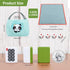1.18"(30mm) Chinese Green Mahjong Set - 144 + 8 Numbered Tiles, Travel-Friendly with Accessories