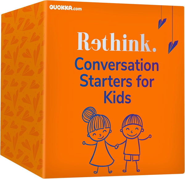 QUOKKA Rethink!: Conversation Starters for Kids and Family - 500 Cards to Know Your Family Game