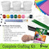 Set 8 2 3 8-12+, Set Pinwheel Crafts Flower Pot Painting Kit Paint Your Own Kids Gardening with Seeds, Soil, Paints