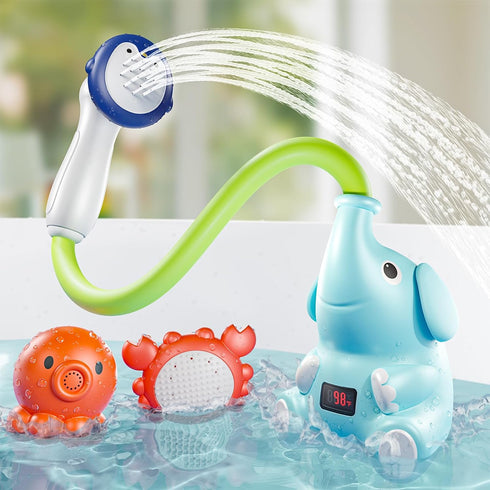 G-WACK Baby Bath Toys Shower Head Sprayer with Water Thermometer for New