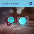 0-6 4 Count, MAM Original Baby Pacifiers Months, Binky for Newborn Babies, BPA-Free Skin Soft Silicone Nipple, Glows