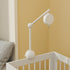Box,32.5 Inch (2 Modes,360Adjustable,100% Crib Mobile Arm with Music White Crib Mobile Stand,Wooden Mobile Arm for Crib