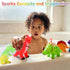 Lemofix 3-5 4-8 Set Color Changing Dinosaur Bath Toys: No Hole Mold Free Bath Toys for Kids Ages & | Magic Water