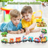 Toys for Toddlers, 11 Magnetic Wooden Animals Train Set, Montessori Learning Activities, Birthday Gifts for Kids