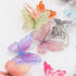 QUPIVA 60Pcs Mini Resin Butterflies, Miniature Dollhouse Accessories Tiny Butterflies for Crafts, Mini Resin Animals
