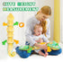 Baby Toys 0-6 Months, Musical Stuffed Animal Toys with Rattles and Crinkle for Newborn Sensory Play