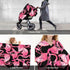 Zhbvncp Cute Flamingo Baby Car Seat Cover & Breastfeeding Nursing Cover - Breathable Stretch Fabric Multi-Use Nursing