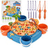 Magnetic Fishing Game Set - Fun Fishing Toy Board Games for Kids and Toddlers Age 3-8, 21 Fish and 6 Poles