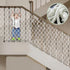 Safety Rope Net for Child Stairs - Balcony Playground Netting, Polyester White Decor Net (4mm, 3X0.5m)