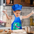 2 Sets Year(3-5 R HORSE Pcs Kids Aprons Chef Hat Adjustable Blue Cute Dinosaur Kitchen Aprons Cooking Baking Painting