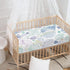 JIANADAER 28"x52", Seashell Fitted Crib Sheet Starfish Conch Blue Purple Green Standard Crib Mattress Fitted Sheet