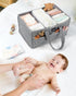 URMYWO Diaper Caddy Organizer - Portable Baby Diaper Caddy with Handle, Large Nursery Organizer Storage Basket